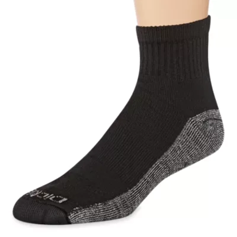 Dickies Dri-Tech Work Mens Multi-Pack 6 Pair Quarter Ankle Socks