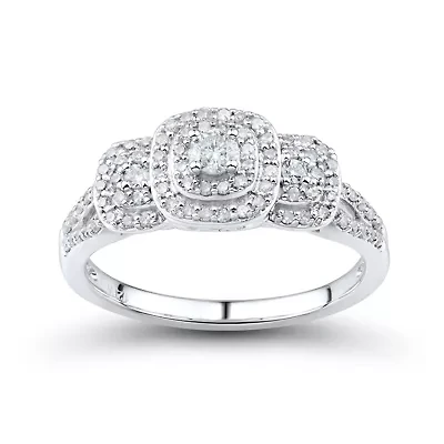Love Lives Forever™ 1/2 CT. T.W. Diamond 14K White Gold Engagement Ring