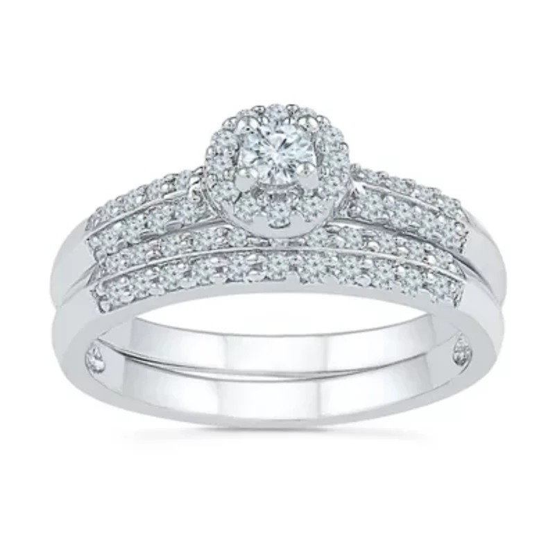 Womens / CT.T.W. Natural Diamond 10K White Gold Bridal Set