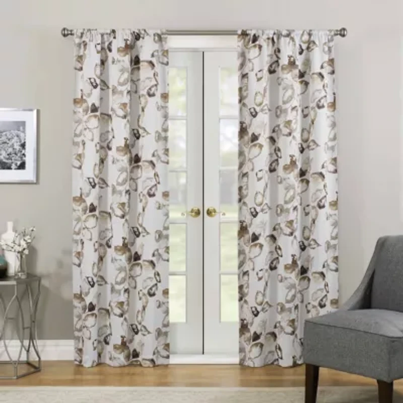 Eclipse Paige Rod Pocket Light-Filtering Single Curtain Panel
