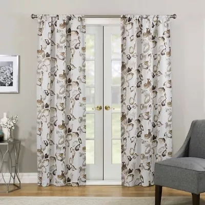 Eclipse Paige Rod Pocket Light-Filtering Single Curtain Panel