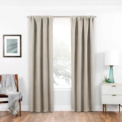 Eclipse Isanti Rod Pocket Energy Saving Blackout Single Curtain Panel