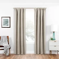 Eclipse Isanti Rod Pocket Energy Saving Blackout Single Curtain Panel