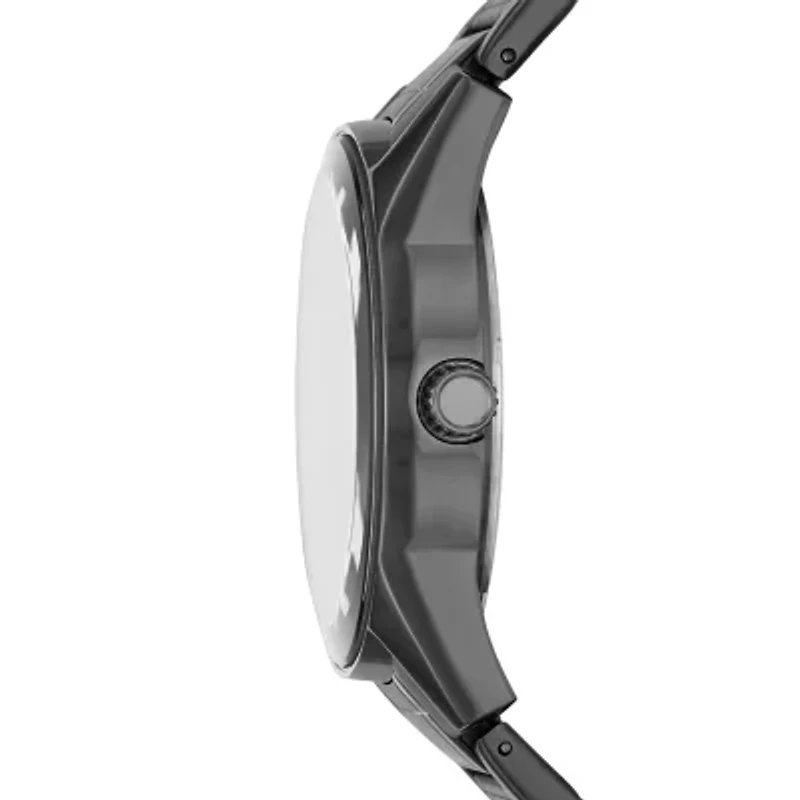 Relic By Fossil Rylan Mens Diamond Accent Gray Stainless Steel Bracelet Watch Zr77321