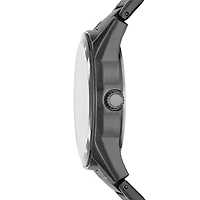Relic By Fossil Rylan Mens Diamond Accent Gray Stainless Steel Bracelet Watch Zr77321