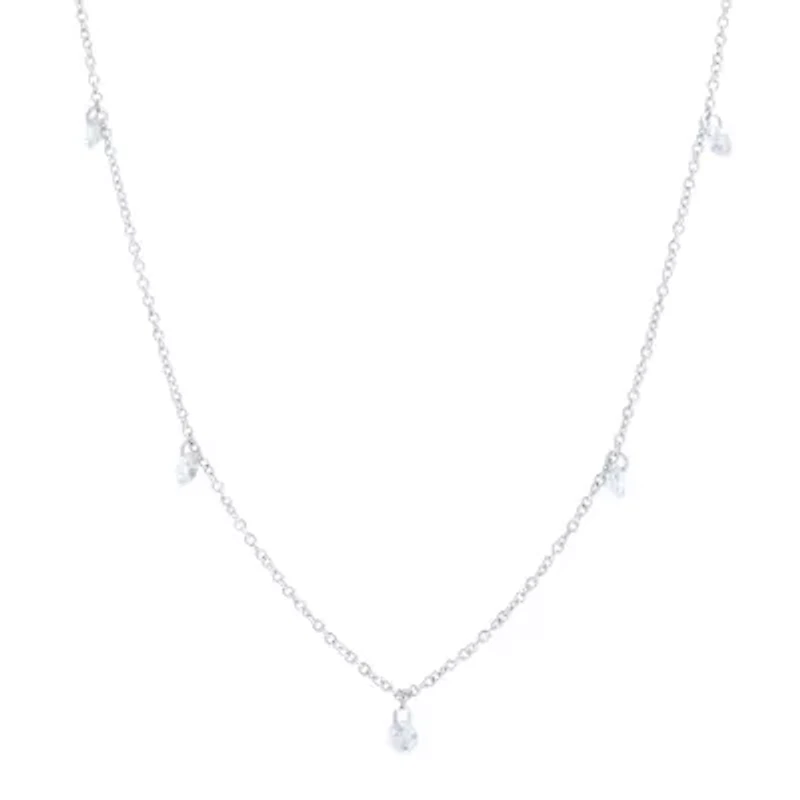 Silver Reflections Womens Pure Silver Over Brass 36 Inch Cable Chain Necklace