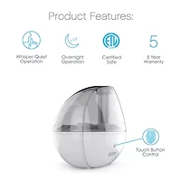 Pure Enrichment MistAire Ultrasonic Cool Mist Humidifier