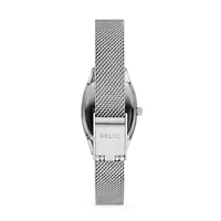 Relic By Fossil Everly Womens Silver Tone Stainless Steel Bracelet Watch Zr34620