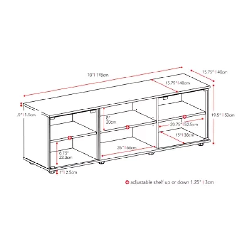 Corliving Fiji Living Room Accents TV Stand