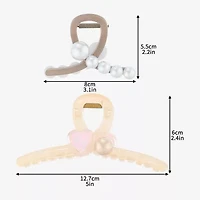 Arizona Simulated Pearl 2-pc. Hair Clip