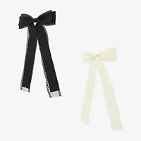 Arizona White & Black 2-pc. Hair Bow