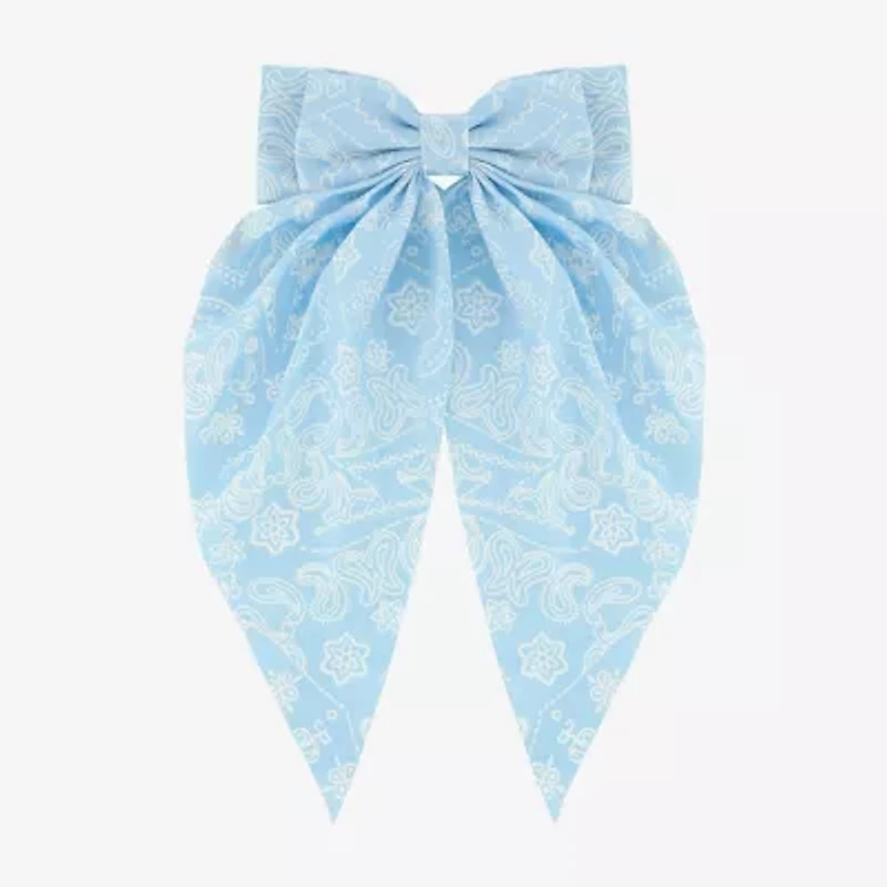 Arizona Light Blue Paisley Hair Bow
