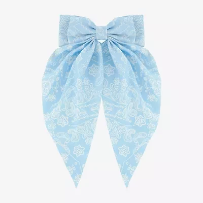 Arizona Light Blue Paisley Hair Bow