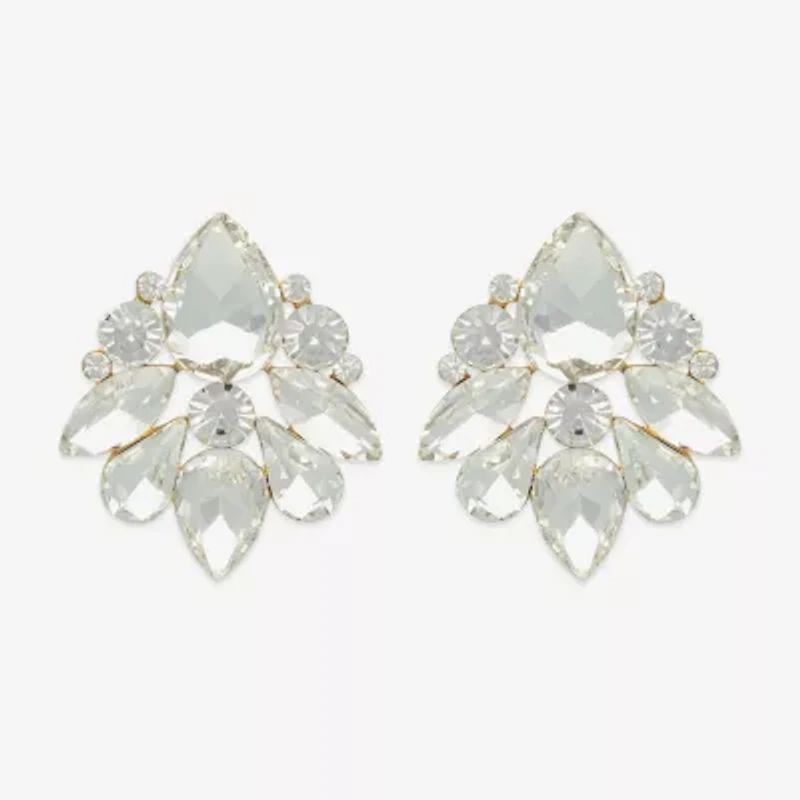 Bijoux Bar Gold Tone Womens Glass Drop Earrings