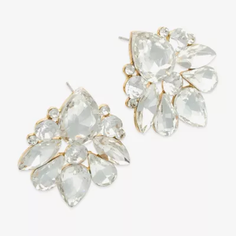 Bijoux Bar Gold Tone Womens Glass Drop Earrings