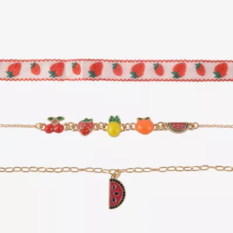 Arizona Fruit Womens Cherries 3-pc. Necklace Set