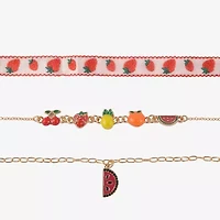 Arizona Fruit Womens Cherries 3-pc. Necklace Set