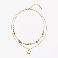 Arizona Gold Tone Womens 16 Inch Strand Necklace