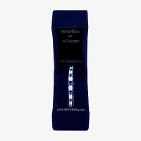 Sparkle Allure Graduating Womens Cubic Zirconia Pure Silver Over Brass Bangle Bracelet