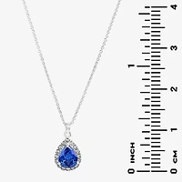 Sparkle Allure Light Up Box Halo Womens Cubic Zirconia Pure Silver Over Brass 2-pc. Jewelry Set
