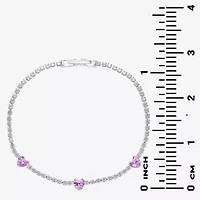Sparkle Allure Light Up Box Womens Cubic Zirconia Pure Silver Over Brass Heart 2-pc. Jewelry Set