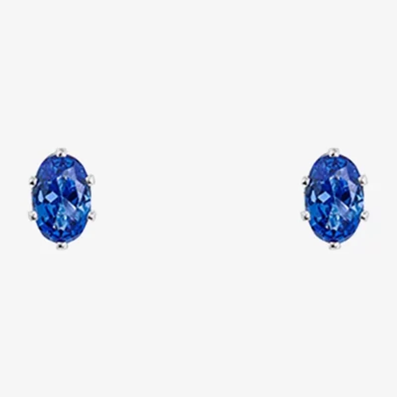 Sparkle Allure Light Up Box Womens Cubic Zirconia Pure Silver Over Brass Oval 2-pc. Jewelry Set