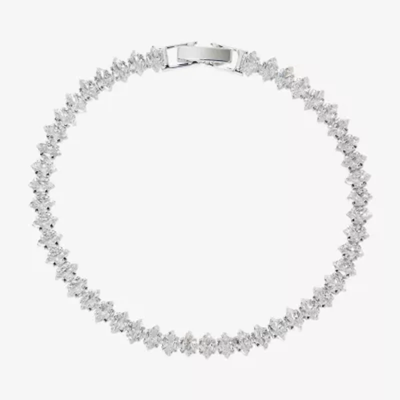Sparkle Allure Light Up Box Womens Cubic Zirconia Pure Silver Over Brass Oval Round Marquise 2-pc. Jewelry Set