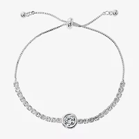 Sparkle Allure Light Up Box Womens Cubic Zirconia Pure Silver Over Brass Round 2-pc. Jewelry Set