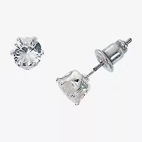 Sparkle Allure Light Up Box Womens Cubic Zirconia Pure Silver Over Brass Round 2-pc. Jewelry Set