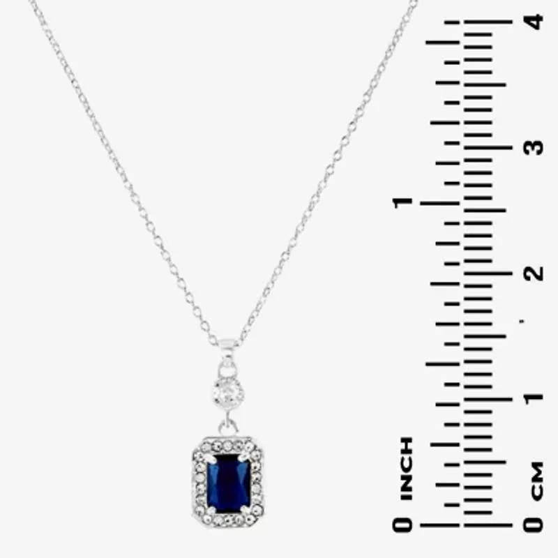 Sparkle Allure Light Up Box Womens Cubic Zirconia Pure Silver Over Brass Square 4-pc. Jewelry Set
