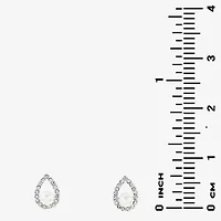 Sparkle Allure Light Up Box Womens White Cubic Zirconia Pure Silver Over Brass Pear 2-pc. Jewelry Set