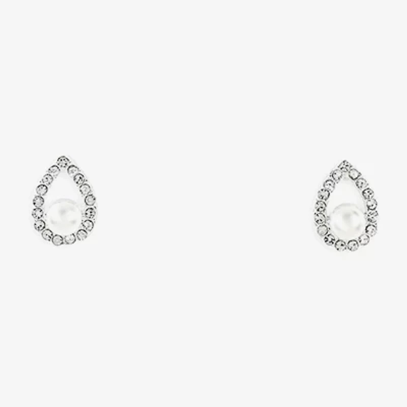 Sparkle Allure Light Up Box Womens White Cubic Zirconia Pure Silver Over Brass Pear 2-pc. Jewelry Set