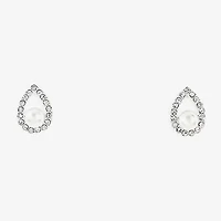 Sparkle Allure Light Up Box Womens White Cubic Zirconia Pure Silver Over Brass Pear 2-pc. Jewelry Set