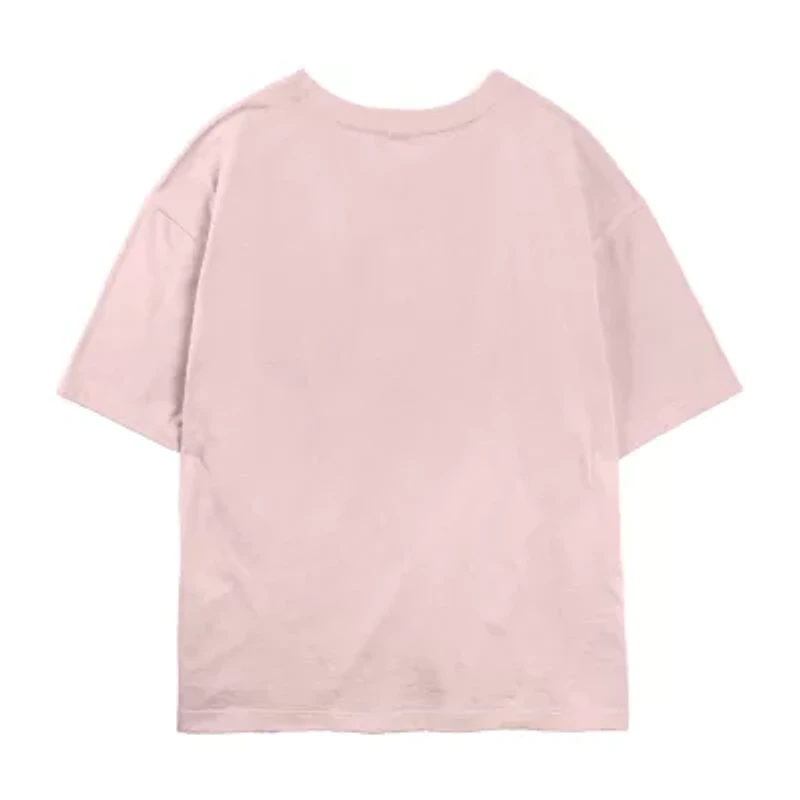 Moana Pua And Hei Tee Womens Juniors Crew Neck Short Sleeve Regular Fit Graphic T-Shirt