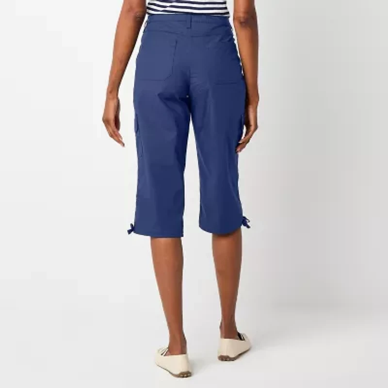 St. John's Bay Womens Tall Straight Mid Rise Capri Pant