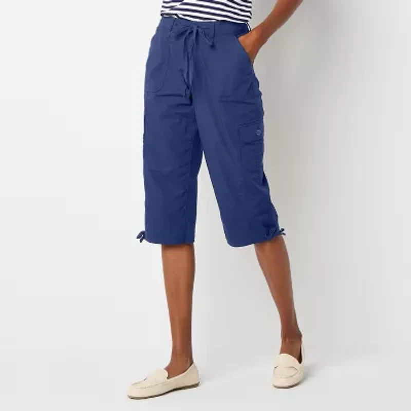 St. John's Bay Womens Tall Straight Mid Rise Capri Pant
