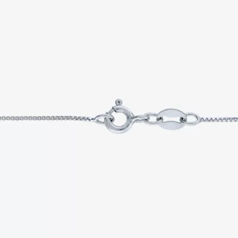 (G-H / I1-I2) Womens 1 CT. T.W. Lab Grown White Diamond 10K White Gold Heart 16 Inch Pendant Necklace