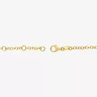 (G-H / I1-I2) Womens 1/3 CT. T.W. Lab Grown White Diamond 10K Gold Heart Charm Bracelet