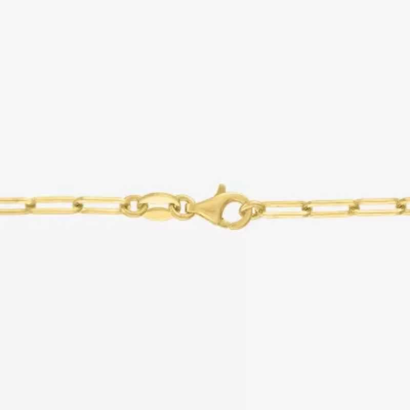 Yes Please! (G-H / I1-I2) Womens Diamond Accent Lab Grown White Diamond Accent 14K Gold Over Silver Heart Charm Bracelet