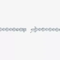 (G-H / I1-I2) Womens 1/2 CT. T.W. Lab Grown White Diamond Sterling Silver Heart 7.25 Inch Tennis Bracelet