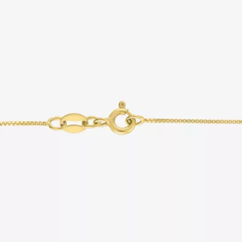 (G-H / I1-I2) Womens 1/10 CT. T.W. Lab Grown White Diamond 14K Gold Over Silver Sterling Silver Heart 16 Inch Pendant Necklace