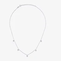 G-H / I1-I2) Womens / CT. T.W. Lab Grown White Diamond Sterling Silver Heart Inch Pendant Necklace