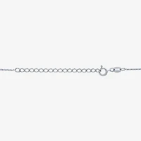 G-H / I1-I2) Womens / CT. T.W. Lab Grown White Diamond Sterling Silver Heart Inch Pendant Necklace