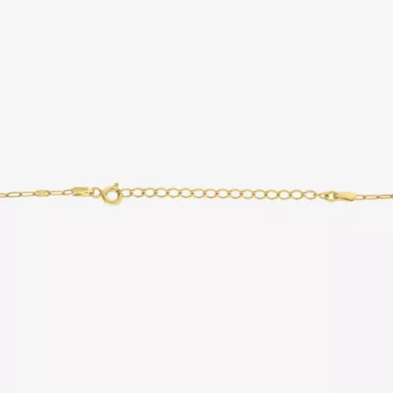 Diamond Addiction (G-H / I1-I2) Womens 1/10 CT. T.W. Lab Grown White Diamond 14K Gold Over Silver Heart 16 Inch Pendant Necklace