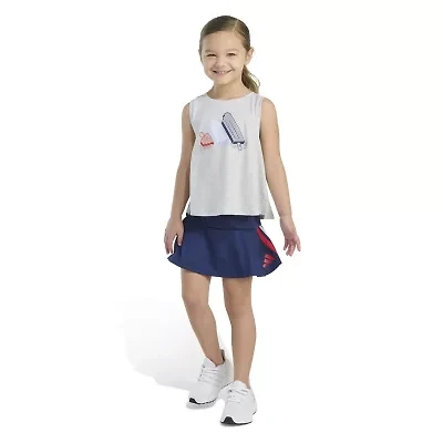 adidas Little Girls 2-pc. Skort Set