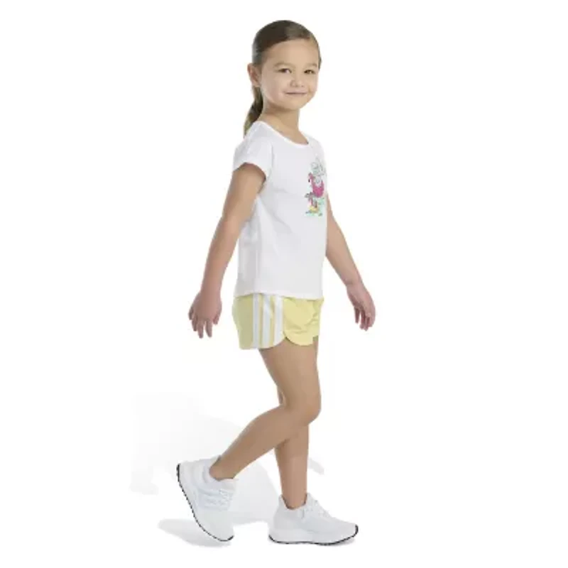 adidas Little Girls 2-pc. Short Set