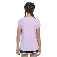 adidas Big Kid Girls Crew Neck Short Sleeve Slim Fit Graphic T-Shirt