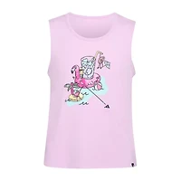 adidas Big Kid Girls Crew Neck Sleeveless Active Tank Top