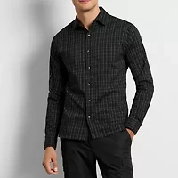 Van Heusen Mens Long Sleeve Slim Fit Button-Down Shirt