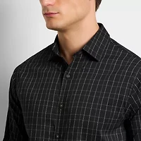 Van Heusen Mens Long Sleeve Slim Fit Button-Down Shirt
